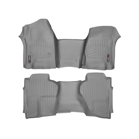 Weathertech Front and Rear Floorliners - Over The Hump, 465431-465423 465431-465423